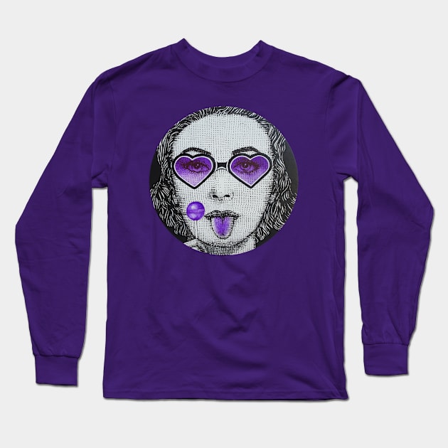 LA VIE EN VIOLET Long Sleeve T-Shirt by Hecartstore